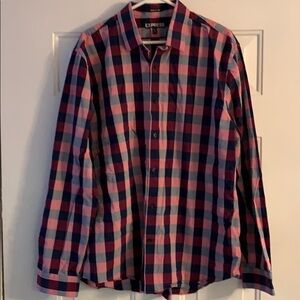 Express Men’s Dress button down shirt XL 17-17 1/2